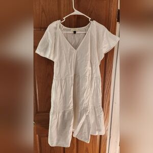 Universal Thread Cream V-Neck Dress